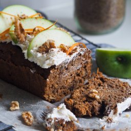 Carrot, Apple and Cinnamon loaf